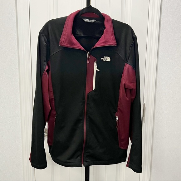 North Face Fleece Soft Shell Men's Jacket Size Large Long Sleeve Soft Pockets - Picture 1 of 13